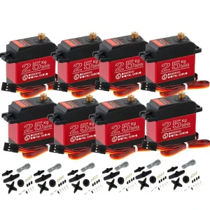 8X 25KG DS3225 MG 270° Metal Steering Digital Waterproof Servo High Torque RC