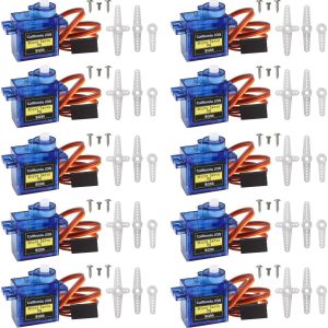 10 x SG90 9G Micro Servo Motor For RC Robot Helicopter Airplane Car Boat PR USA