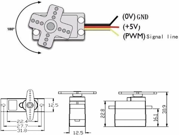 10 x SG90 9G Micro Servo Motor For RC Robot Helicopter Airplane Car Boat PR USA - Image 7