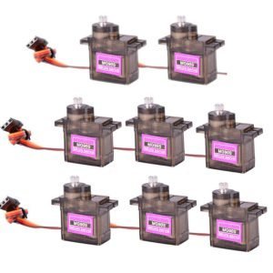 8 Pack MG90S Metal Gear Micro Servo for Boat Car Plane RC Helicopter Arduino