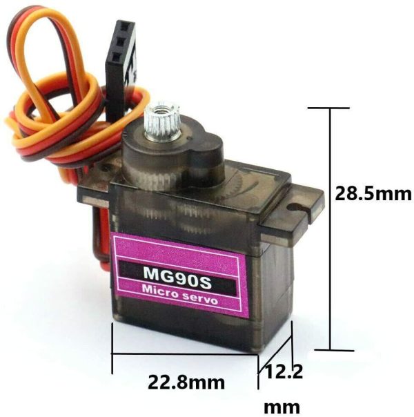 8 Pack MG90S Metal Gear Micro Servo for Boat Car Plane RC Helicopter Arduino - Image 5