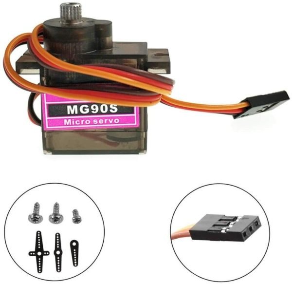 8 Pack MG90S Metal Gear Micro Servo for Boat Car Plane RC Helicopter Arduino - Image 6