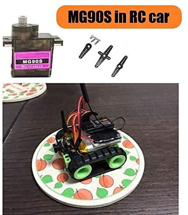 8 Pack MG90S Metal Gear Micro Servo for Boat Car Plane RC Helicopter Arduino - Image 7