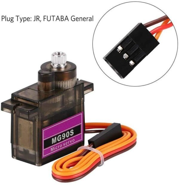 8 Pack MG90S Metal Gear Micro Servo for Boat Car Plane RC Helicopter Arduino - Image 10