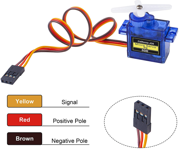 10 x SG90 9G Micro Servo Motor For RC Robot Helicopter Airplane Car Boat PR USA - Image 5